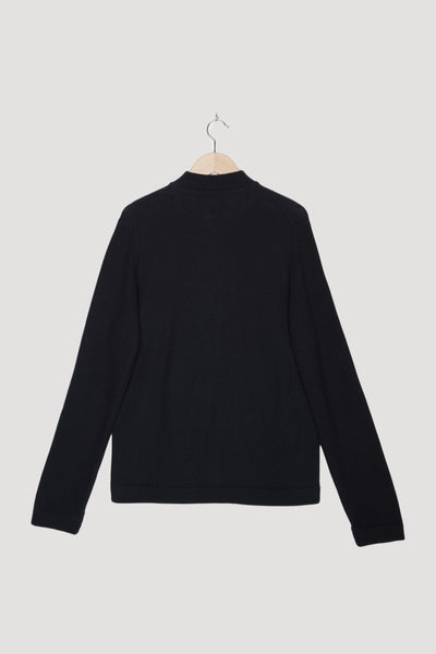 Secondhand Strickjacke Smart Bomber aus reiner Bio-Baumwolle und Schurwolle