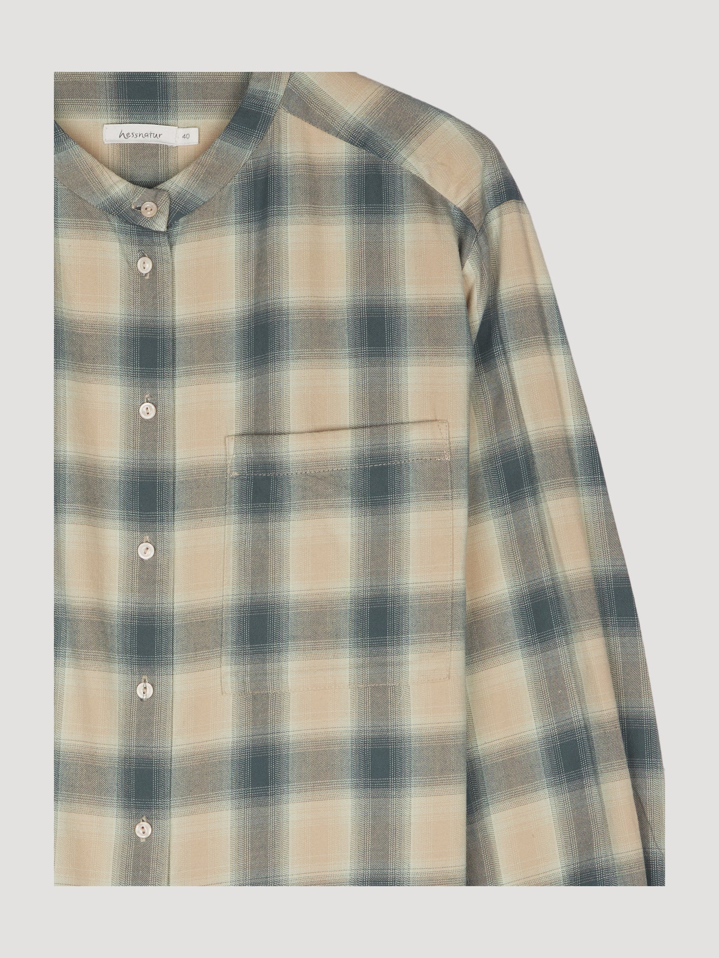 Secondhand Flanell-Bluse aus reiner Bio-Baumwolle