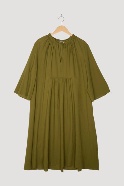 Secondhand Crêpe-Kleid aus reiner Bio-Baumwolle