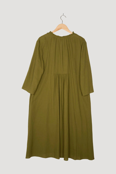 Secondhand Crêpe-Kleid aus reiner Bio-Baumwolle