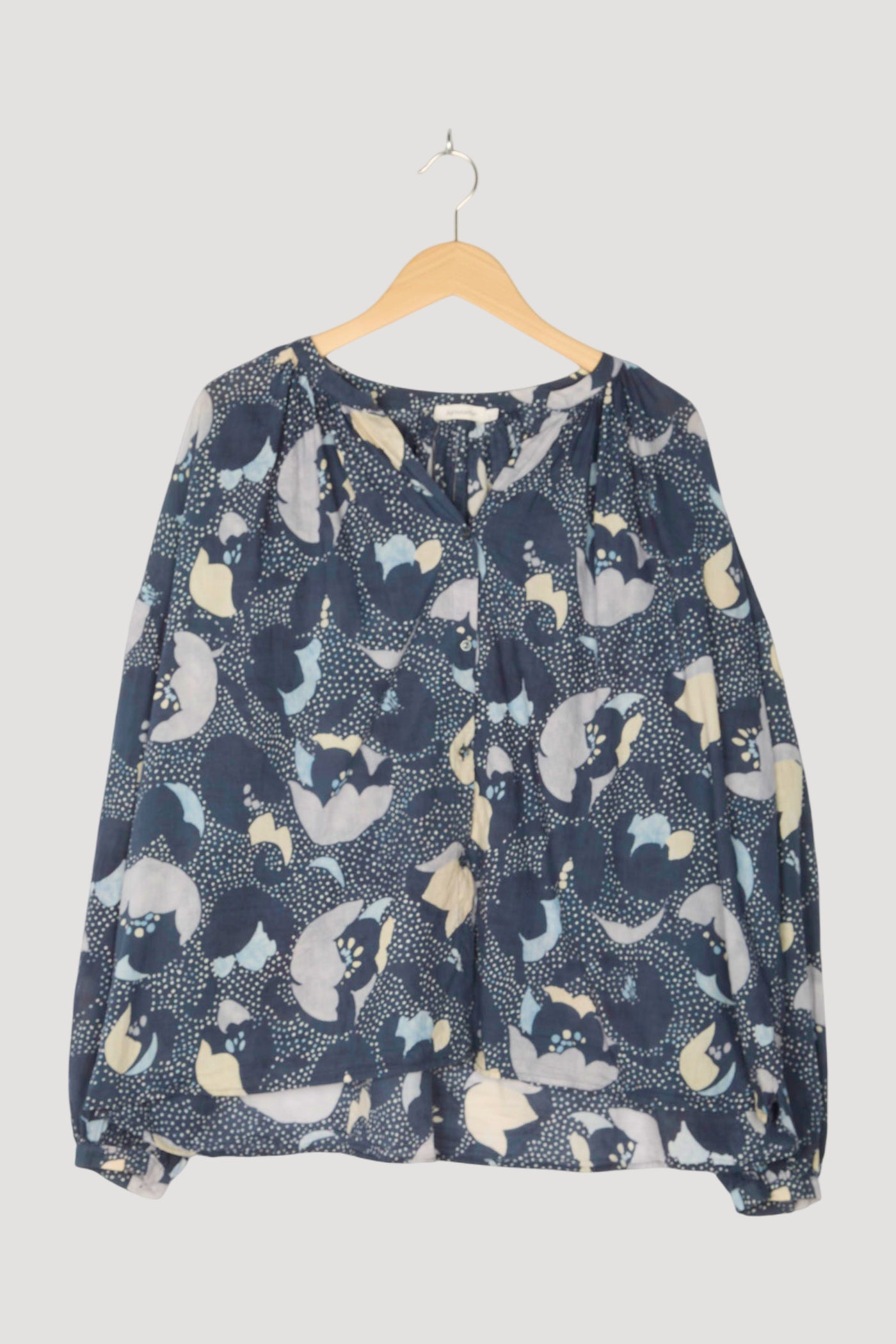 Secondhand Tunika-Bluse aus reiner Bio-Baumwolle