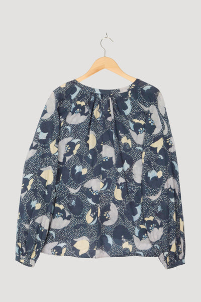 Secondhand Tunika-Bluse aus reiner Bio-Baumwolle