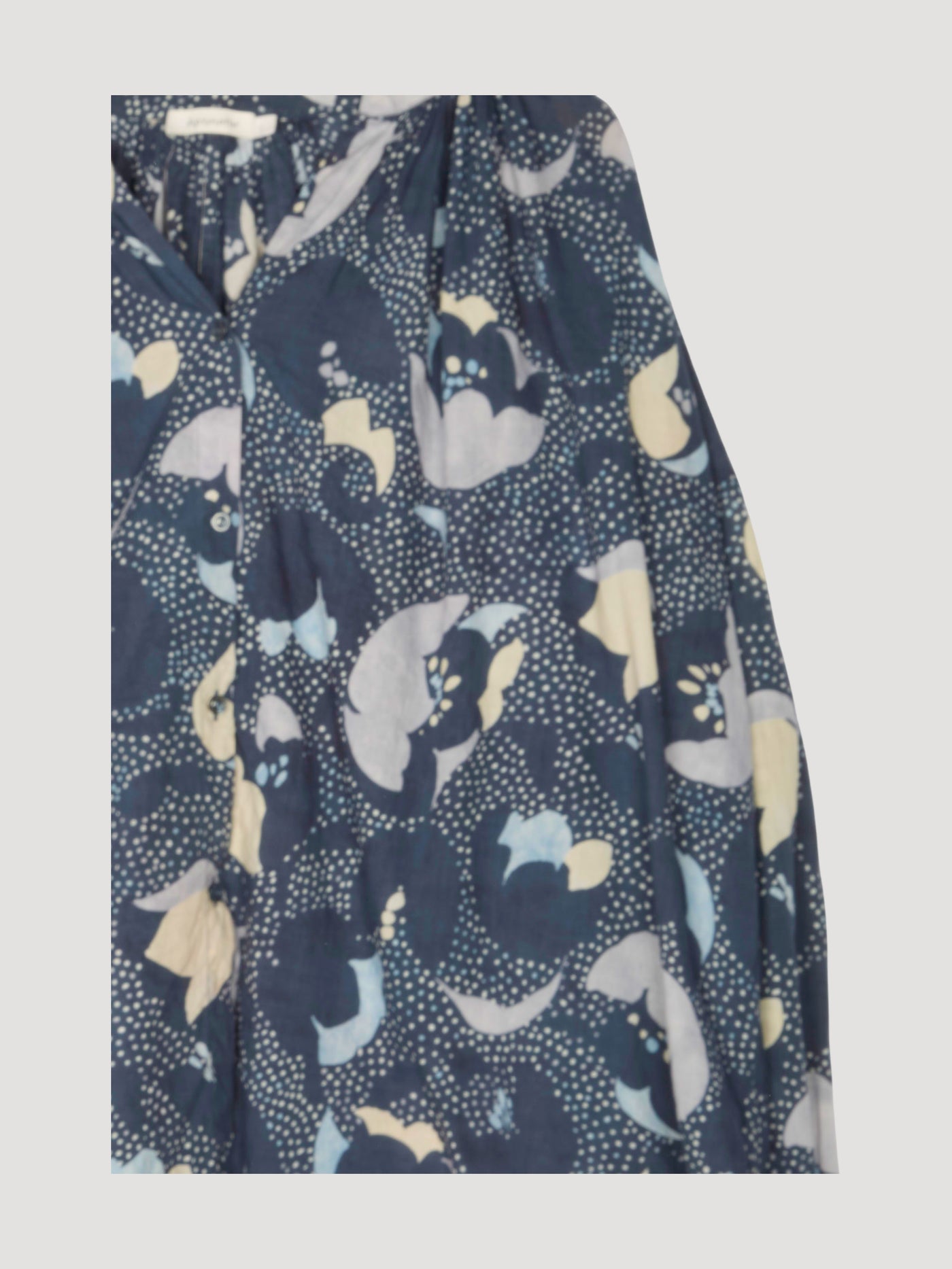 Secondhand Tunika-Bluse aus reiner Bio-Baumwolle