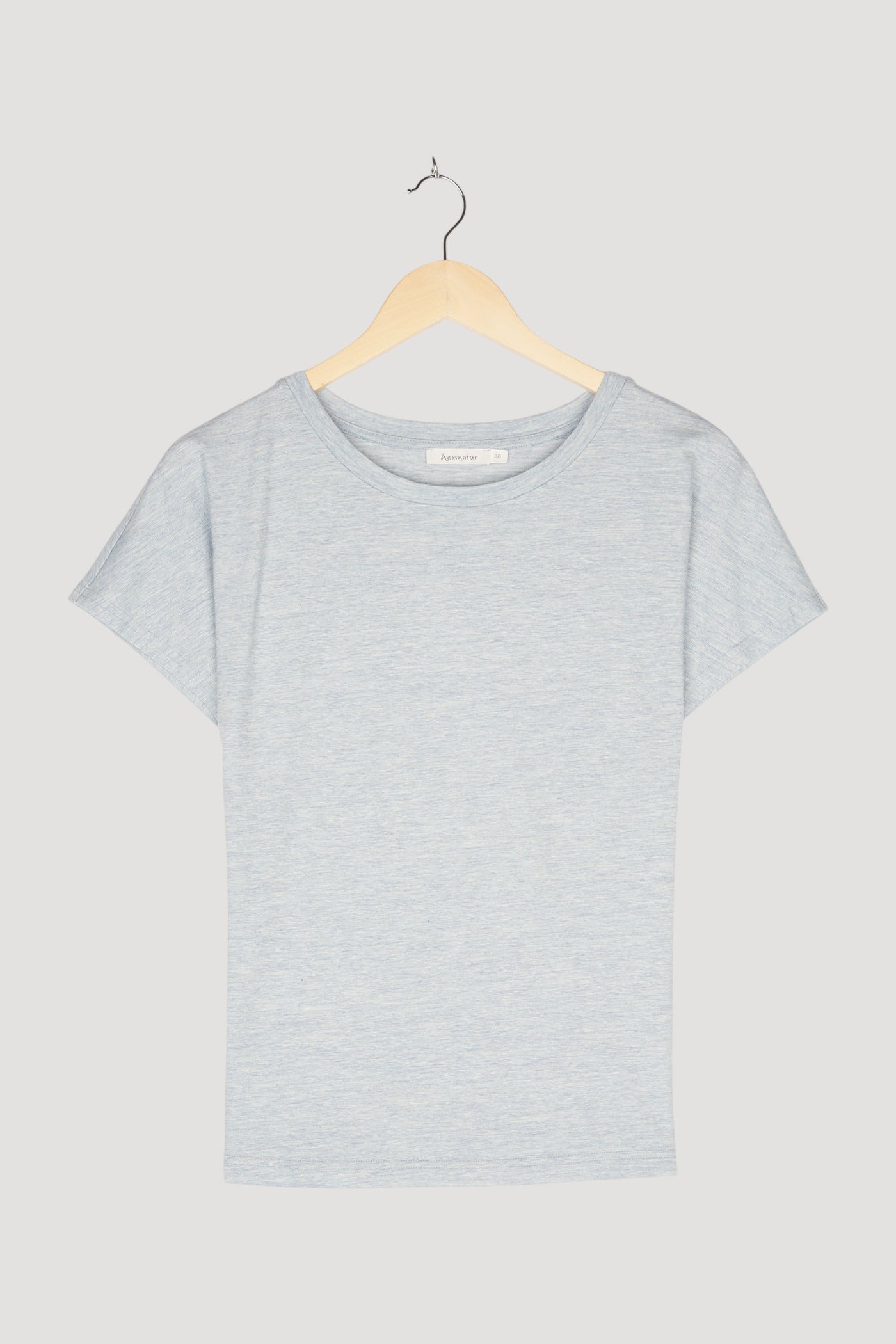 Secondhand Kurzarmshirt aus Bio-Merinowolle mit Hanf und Bio-Baumwolle