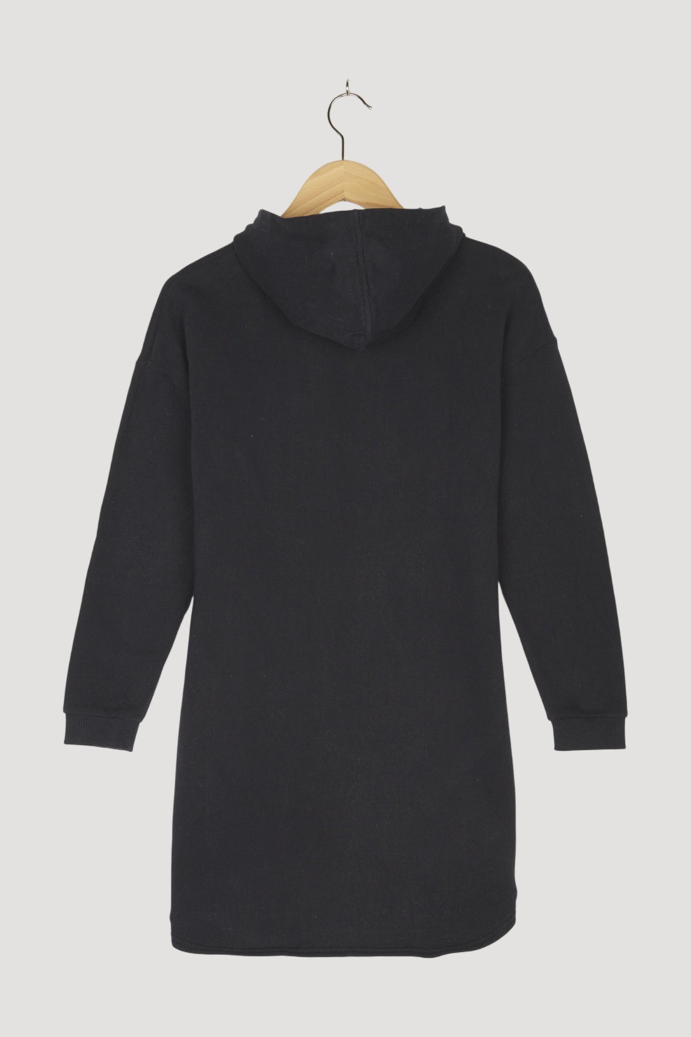 Secondhand Hoodie-Kleid aus reiner Bio-Baumwolle