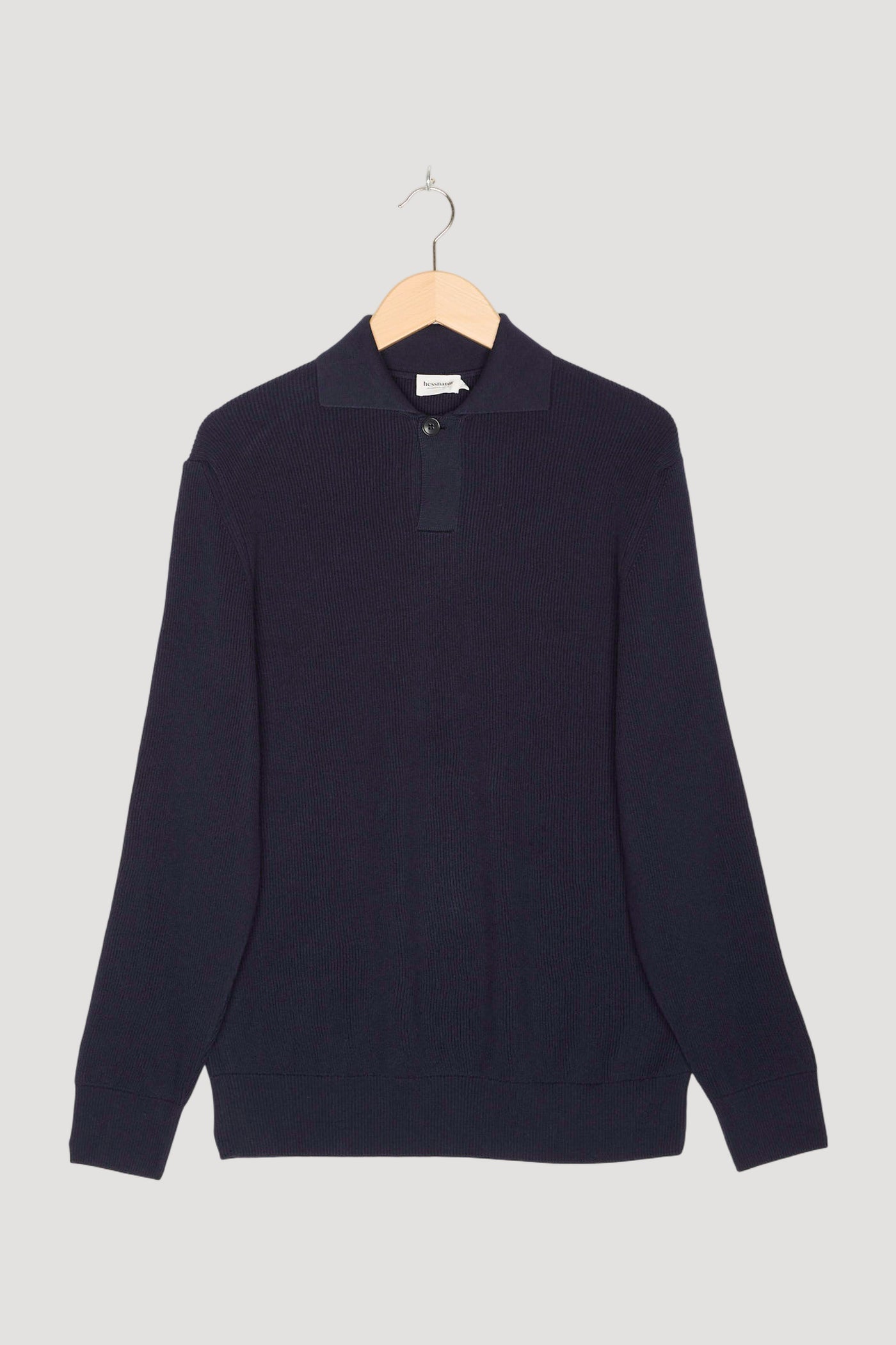 Secondhand Pullover Smart Polo aus reiner Bio-Baumwolle mit Schurwolle