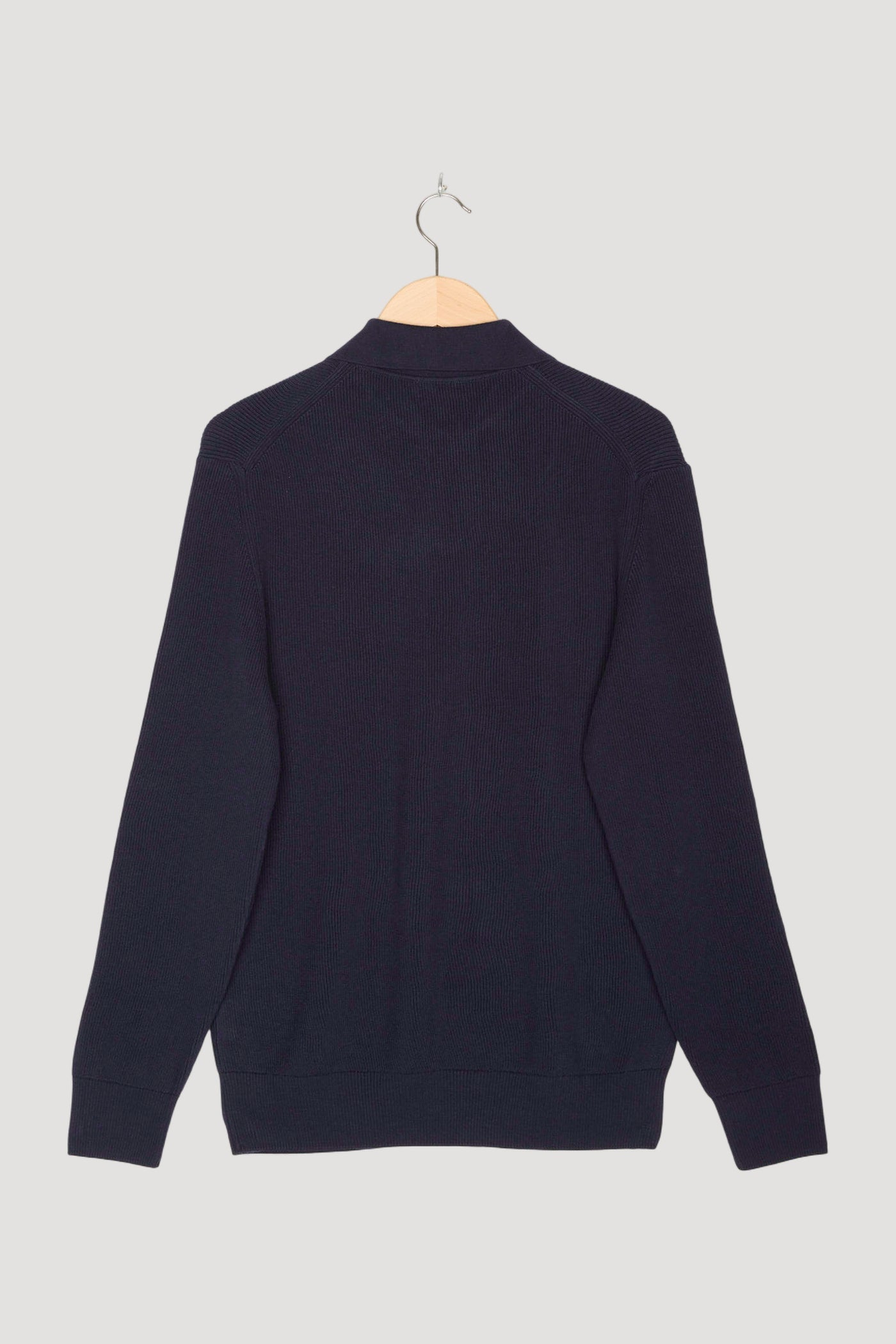 Secondhand Pullover Smart Polo aus reiner Bio-Baumwolle mit Schurwolle