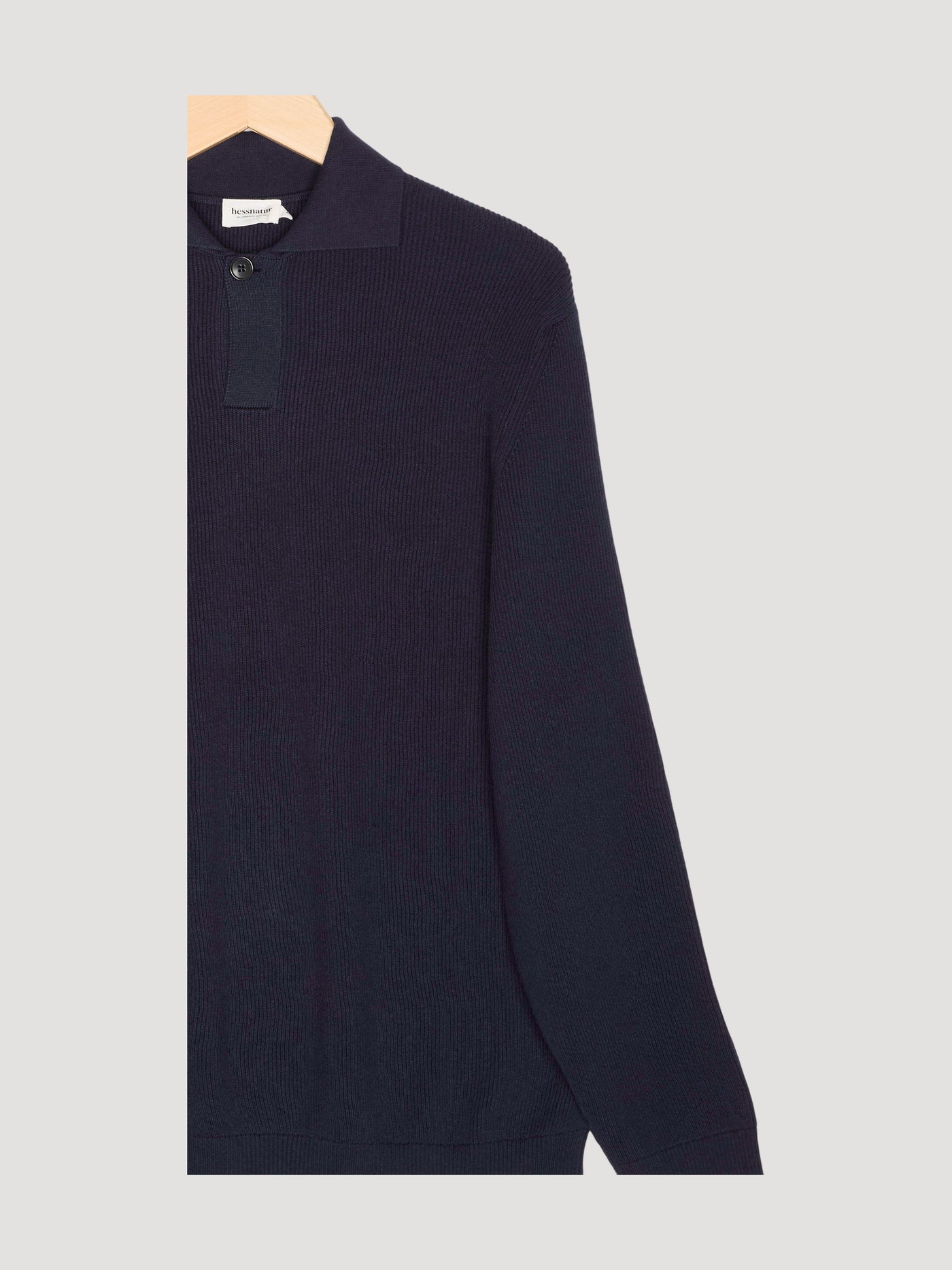 Secondhand Pullover Smart Polo aus reiner Bio-Baumwolle mit Schurwolle