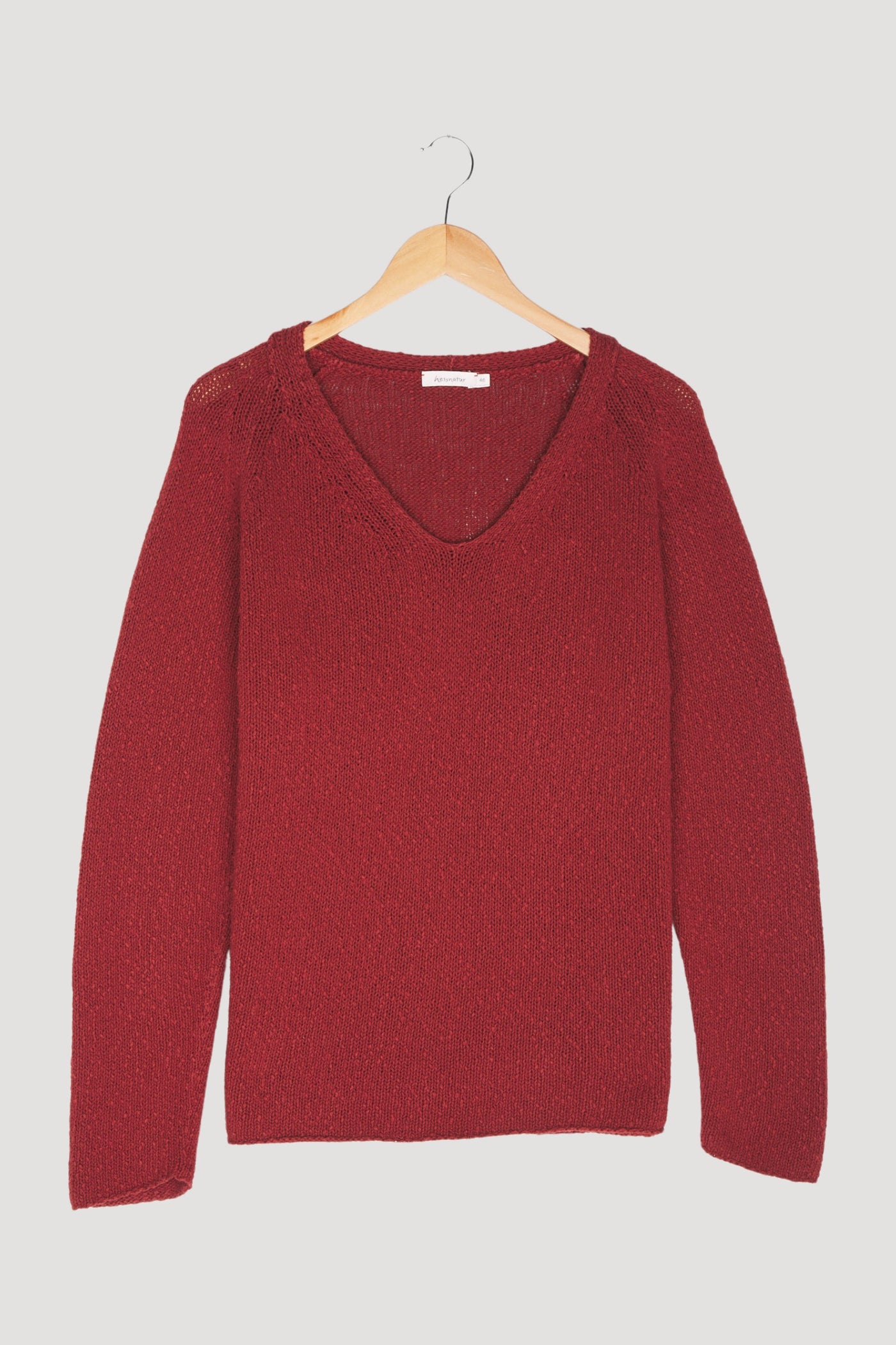 Secondhand Raglan-Pullover aus reiner Bio-Baumwolle