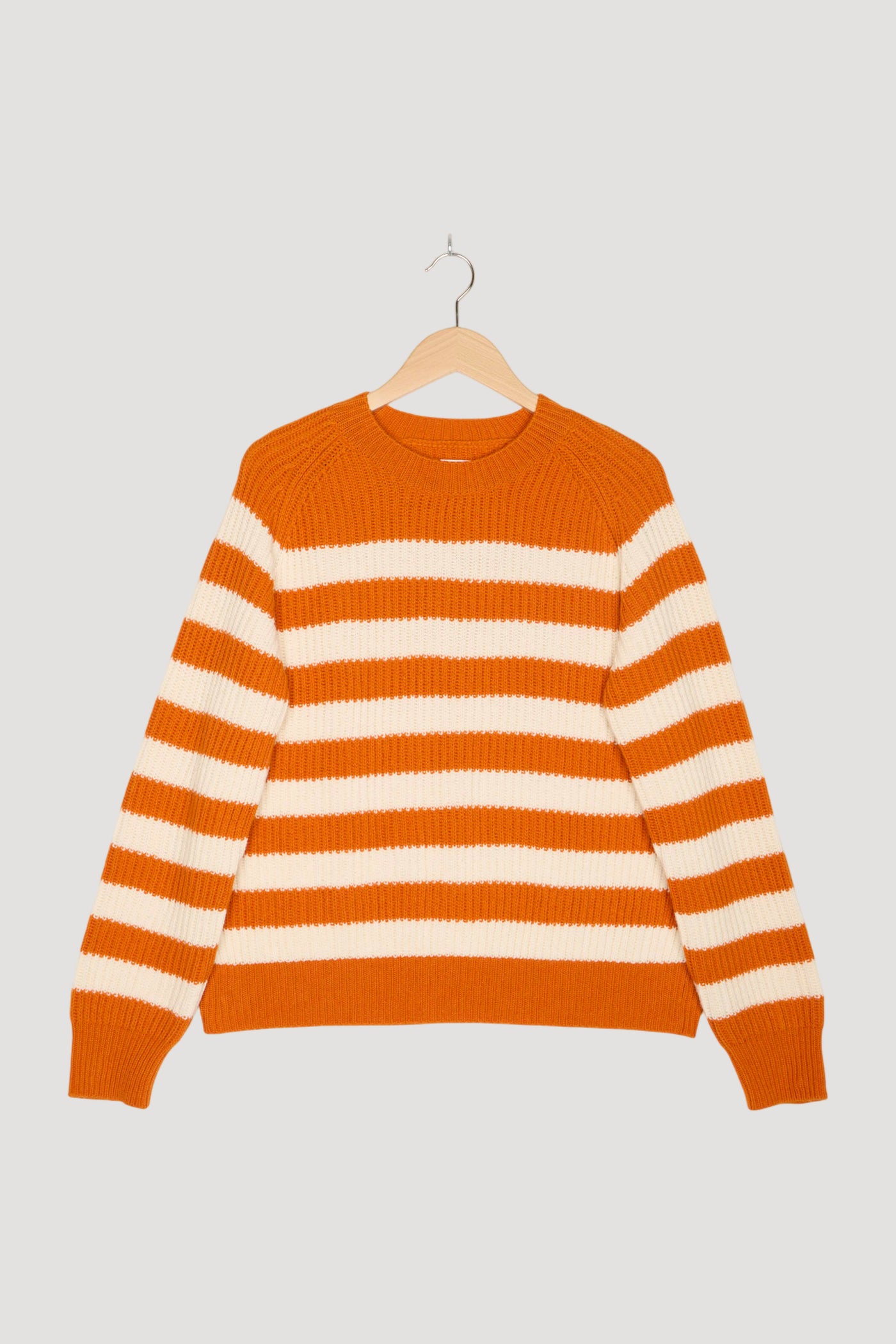 Secondhand Pullover Streifen Relaxed mit Bio-Merinowolle