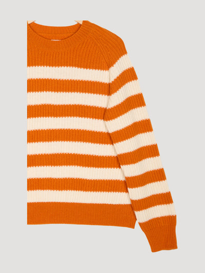 Secondhand Pullover Streifen Relaxed mit Bio-Merinowolle