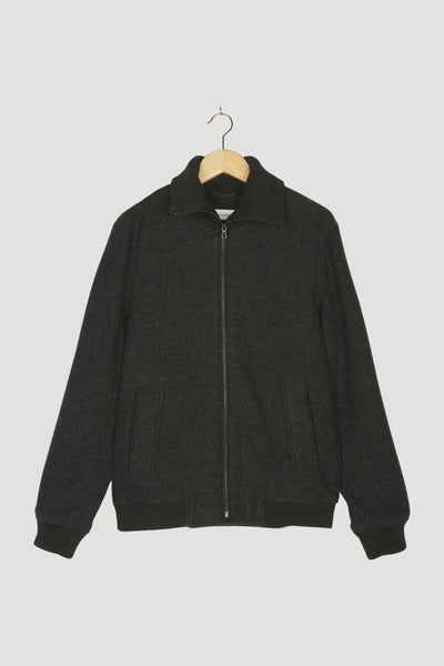 Secondhand Walkjacke aus reiner Schurwolle