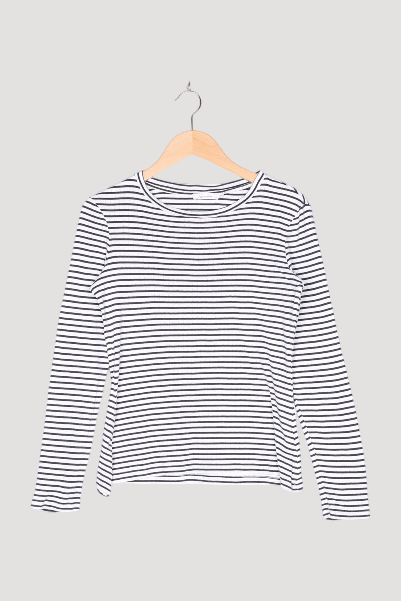 Secondhand Damen Langarm-Ringelshirt aus reiner Bio-Baumwolle