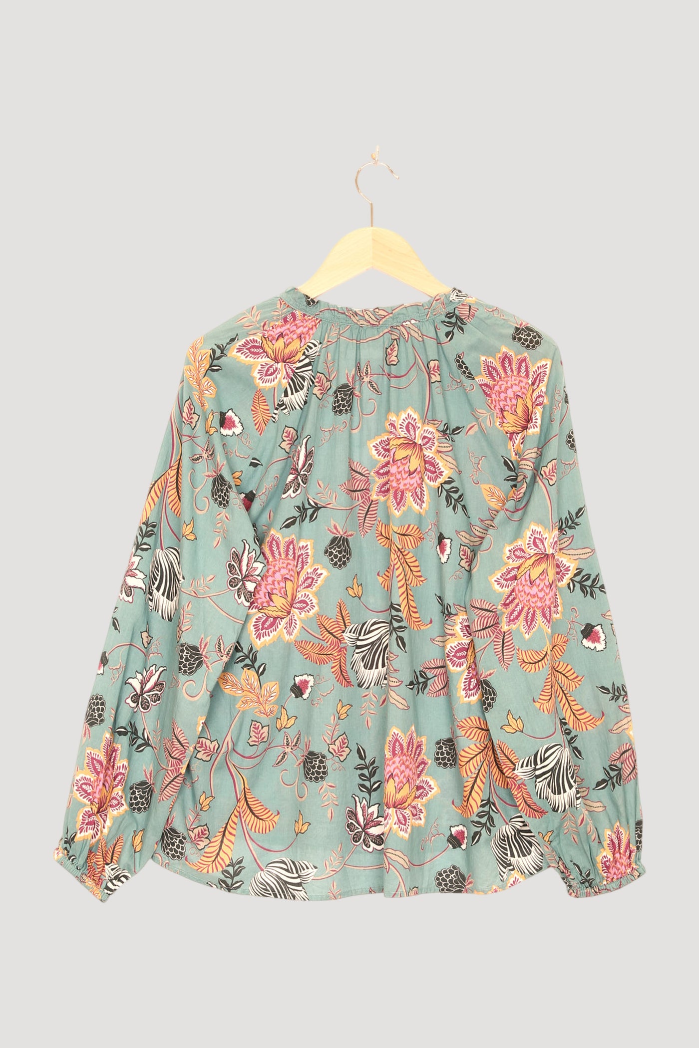 Secondhand Tunika-Bluse aus reiner Bio-Baumwolle