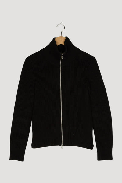 Secondhand Strickjacke aus Bio-Baumwolle und Bio-Schurwolle