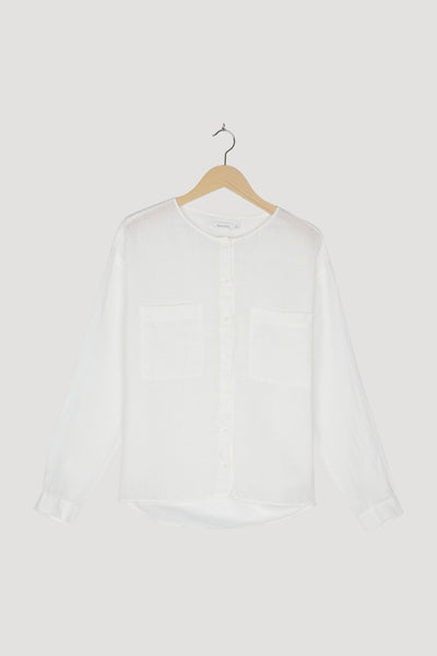 Secondhand Leinenbluse aus reinem Leinen
