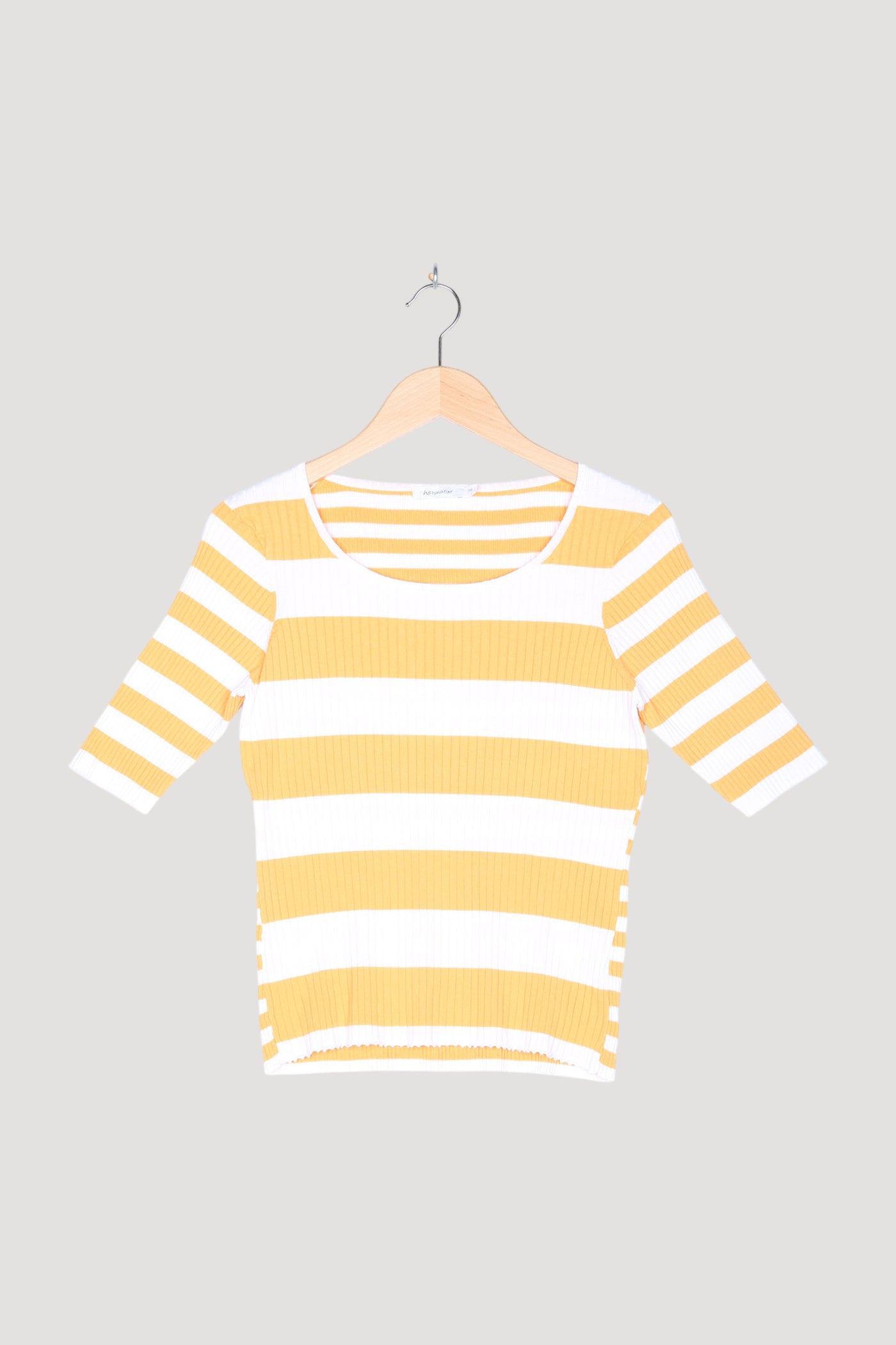 Secondhand Kurzarm-Pullover aus reiner Bio-Baumwolle
