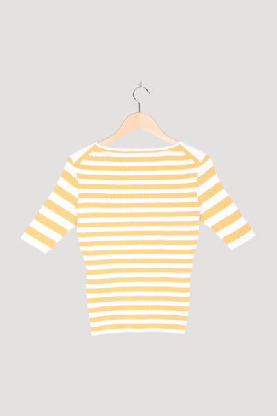 Secondhand Kurzarm-Pullover aus reiner Bio-Baumwolle