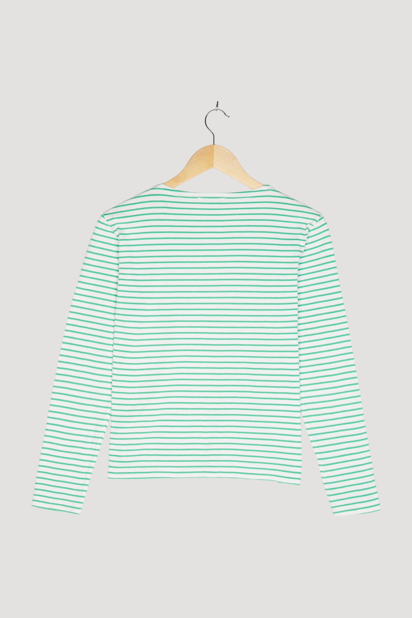Secondhand Langarm-Ringelshirt aus reiner Bio-Baumwolle
