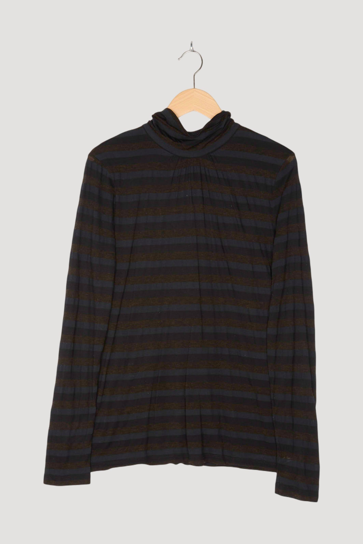 Secondhand Shirt-Bluse aus Modal mit Bio-Baumwolle und Schurwolle mit Modal