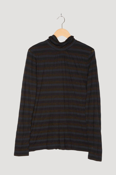 Secondhand Shirt-Bluse aus Modal mit Bio-Baumwolle und Schurwolle mit Modal