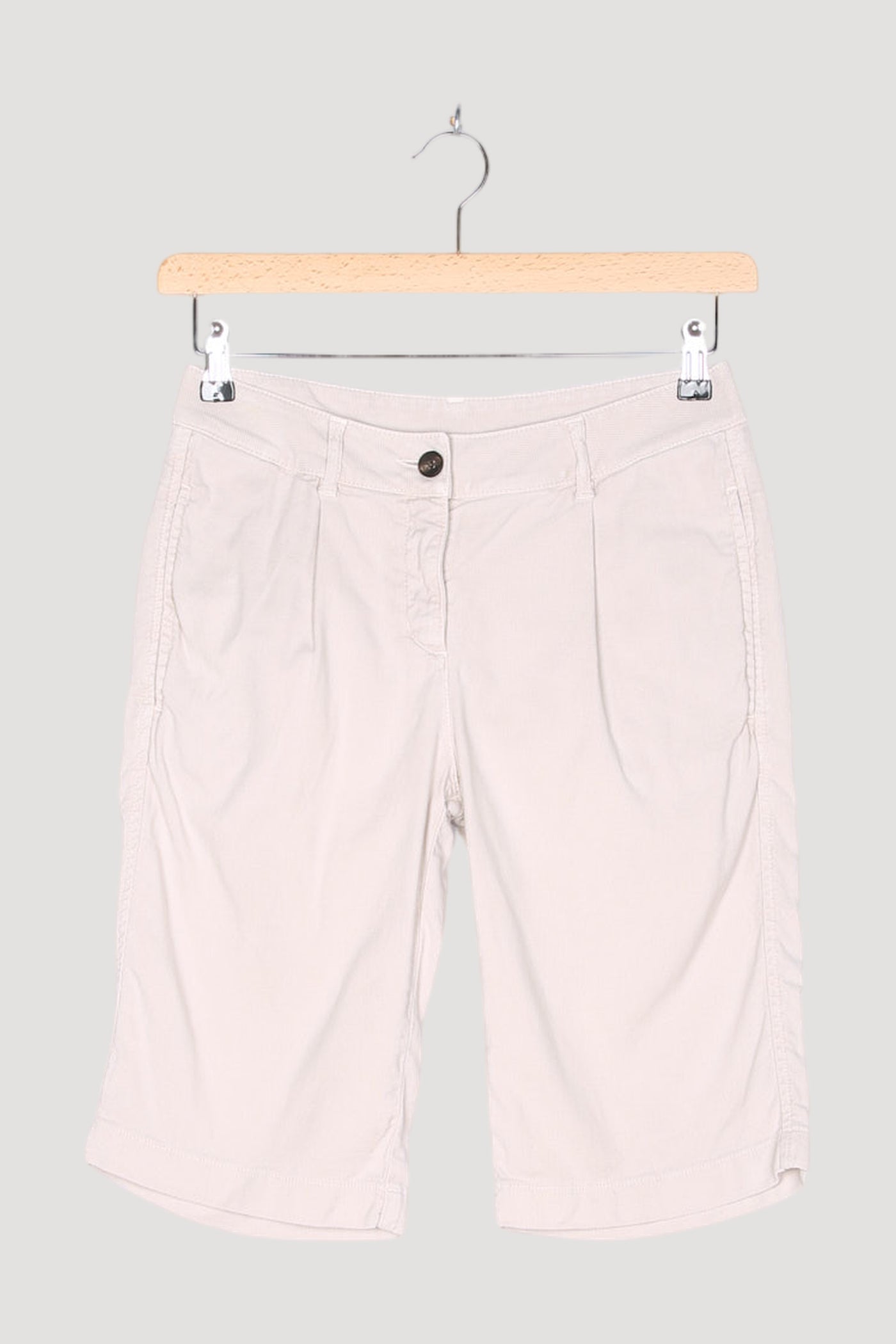 Secondhand Bermudas aus Bio-Baumwolle mit Leinen