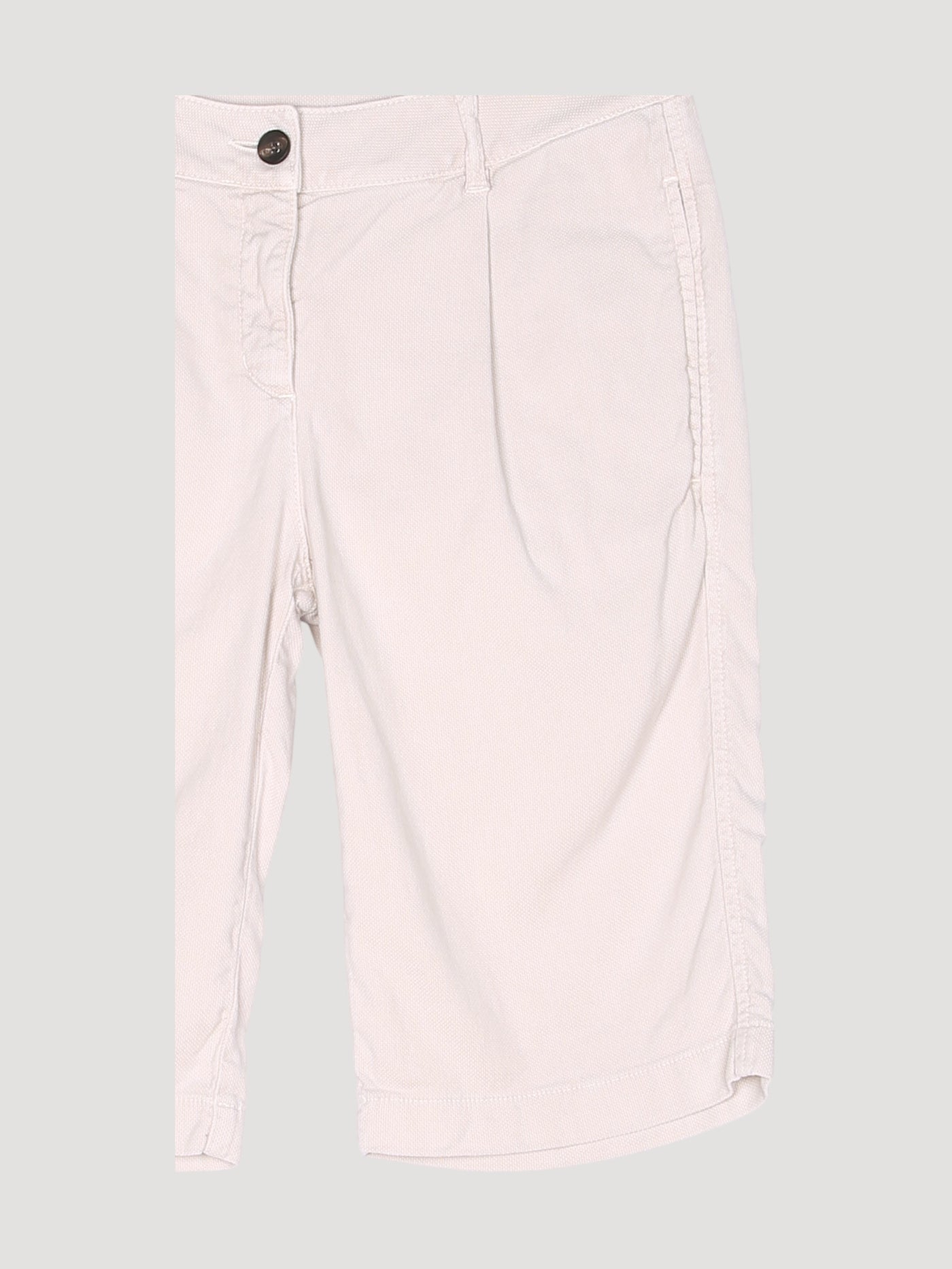 Secondhand Bermudas aus Bio-Baumwolle mit Leinen