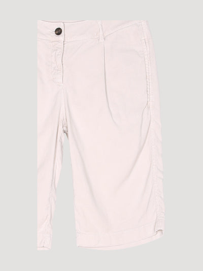 Secondhand Bermudas aus Bio-Baumwolle mit Leinen