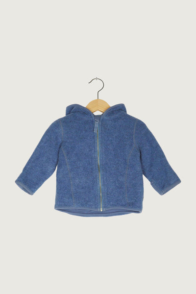 Secondhand Wollfleece Jacke aus reiner Bio-Merinowolle