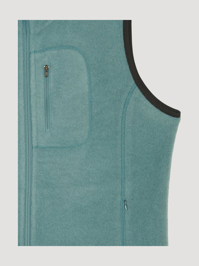 Secondhand Wollfleece-Weste aus reiner Bio-Merinowolle