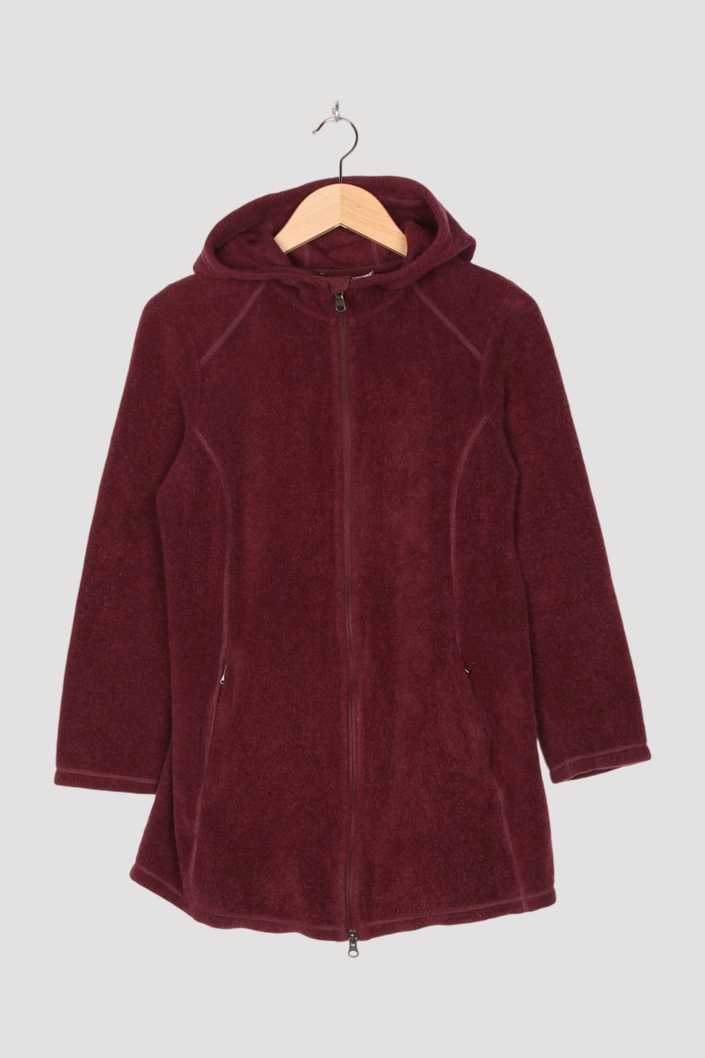 Secondhand Wollfleece Mantel aus reiner Bio-Merinowolle
