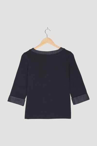 Secondhand Patch-Shirt aus Bio-Baumwolle
