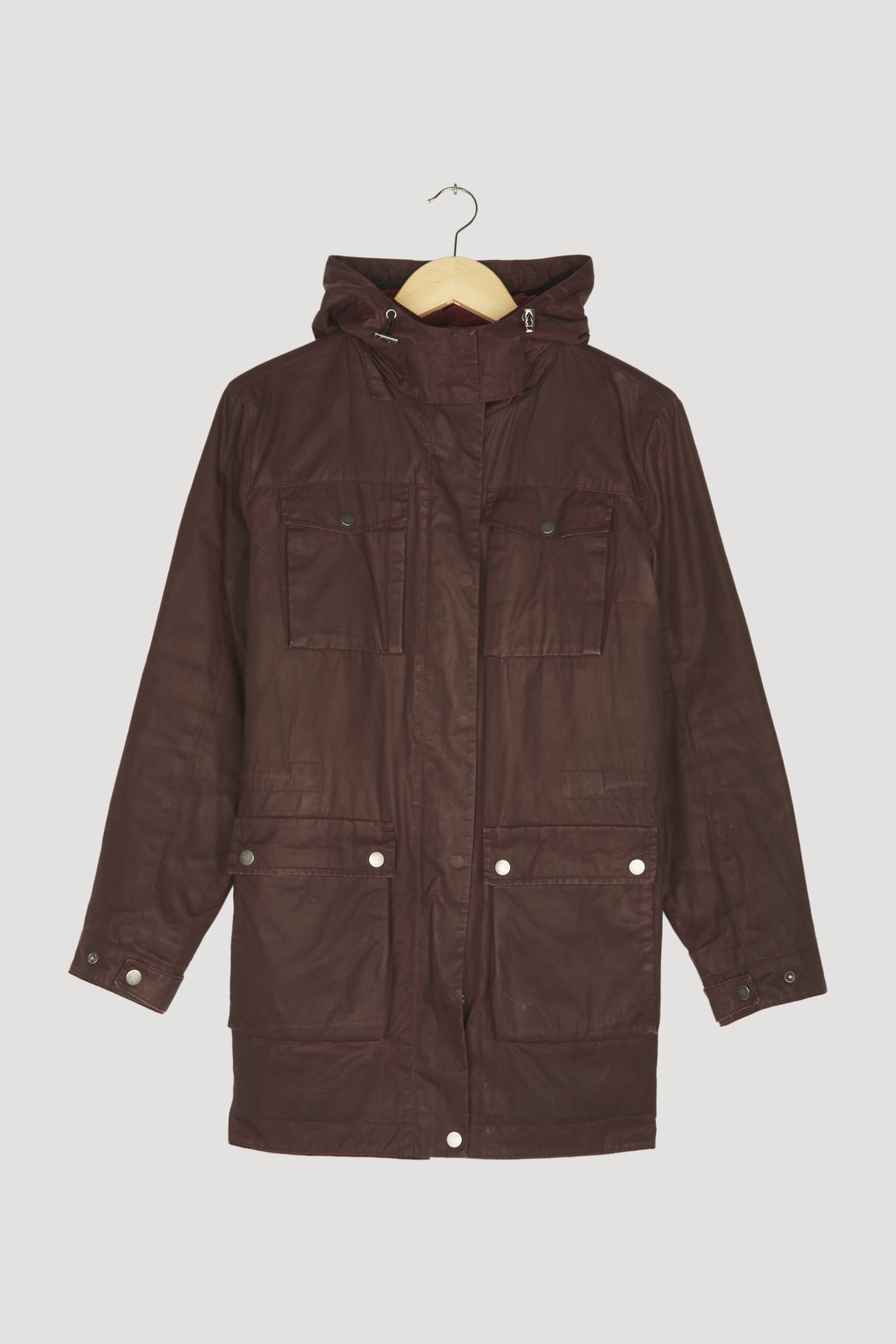 Secondhand Wachsjacke aus reiner Bio-Baumwolle