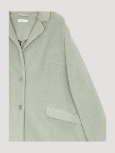 Secondhand Wollfleece Mantel Regular aus Bio-Merinowolle mit Bio-Baumwolle