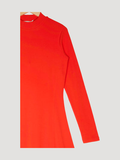 Secondhand Rib Jerseykleid Slim