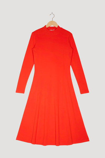 Secondhand Rib Jerseykleid Slim