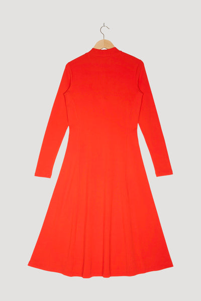 Secondhand Rib Jerseykleid Slim