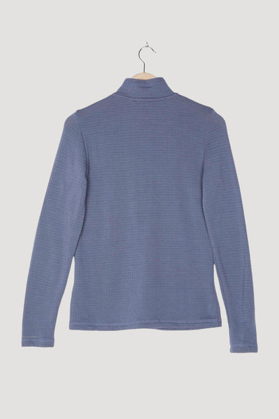 Secondhand Damen Halfzip Longsleeve aus reiner Bio-Merinowolle