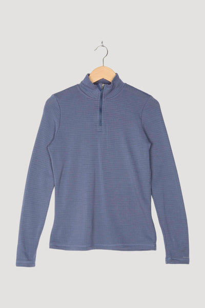 Secondhand Damen Halfzip Longsleeve aus reiner Bio-Merinowolle