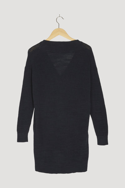 Secondhand Strickjacke aus Leinen mit Bio-Baumwolle