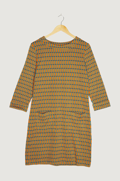 Secondhand Jacquard-Kleid aus Bio-Baumwolle
