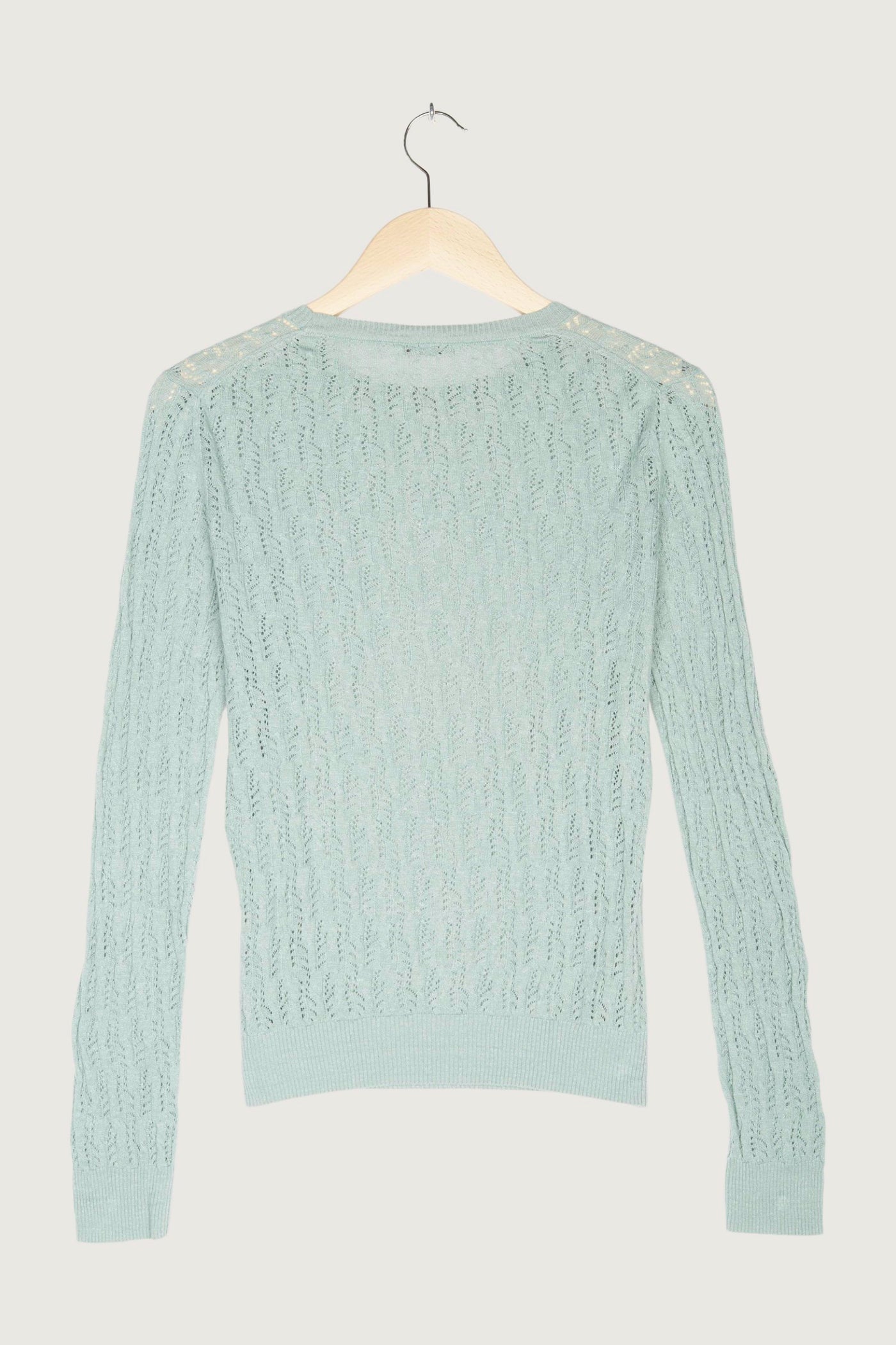 Secondhand Ajour-Pullover aus Hanf mit Bio-Baumwolle – hessnatur