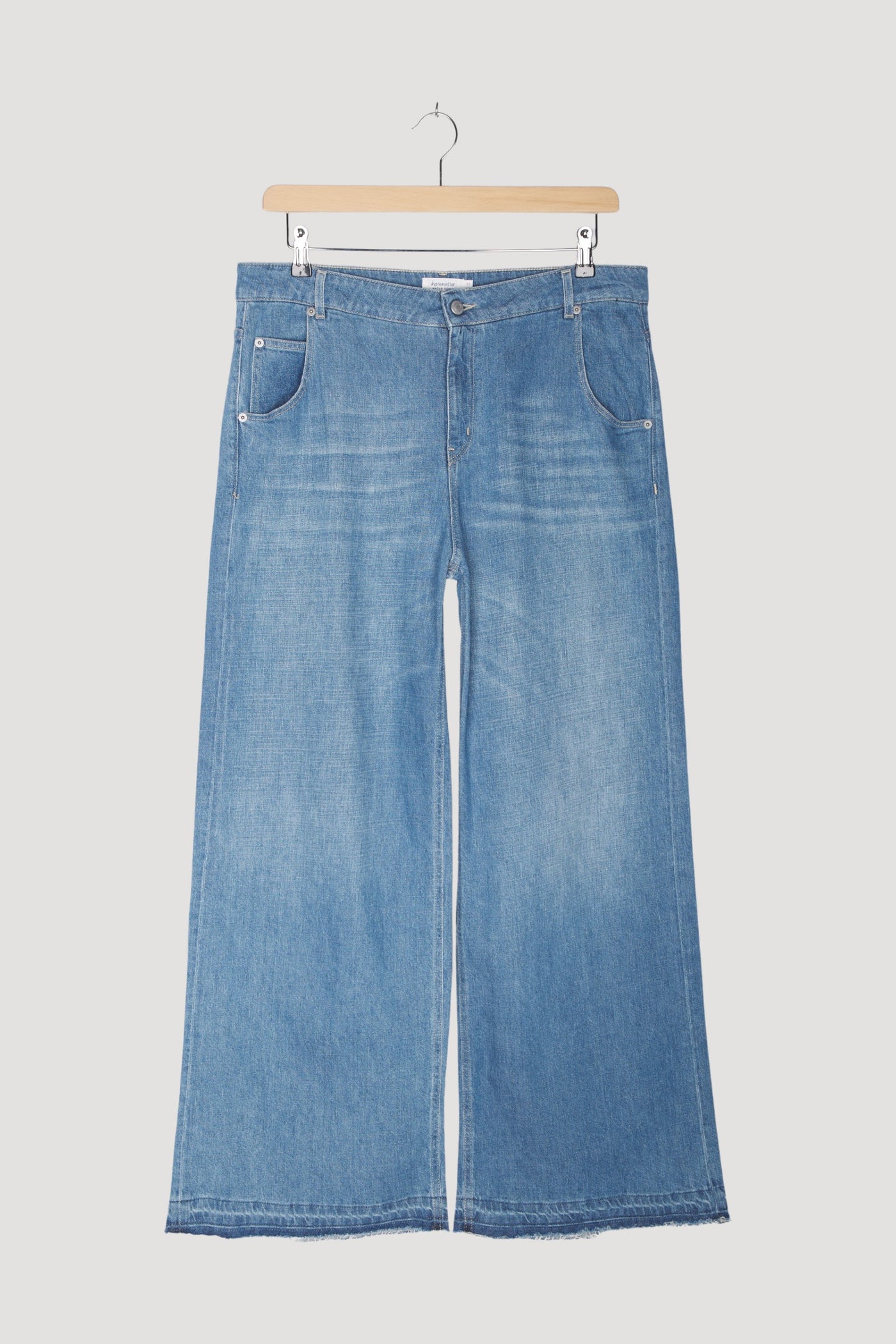 Secondhand Jeans Wide Leg aus Bio-Denim mit Hanf