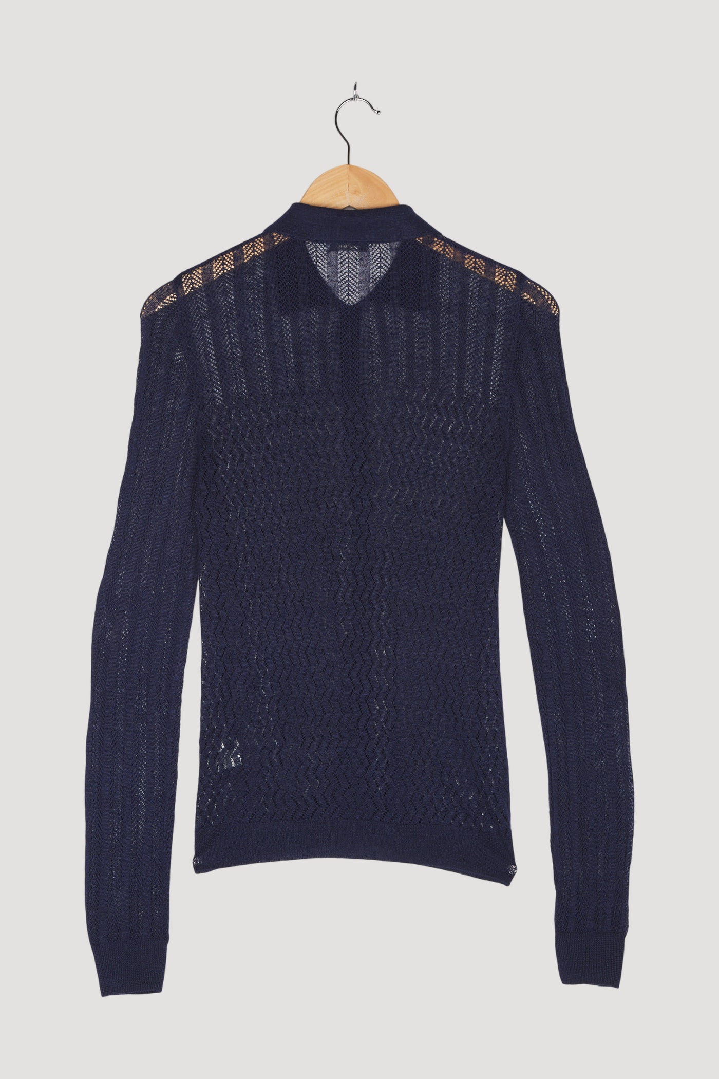 Secondhand Strickjacke aus Leinen mit Seide