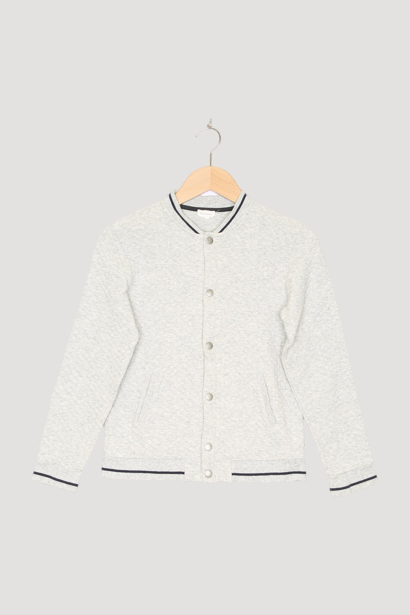 Secondhand Sweatblouson aus reiner Bio-Baumwolle