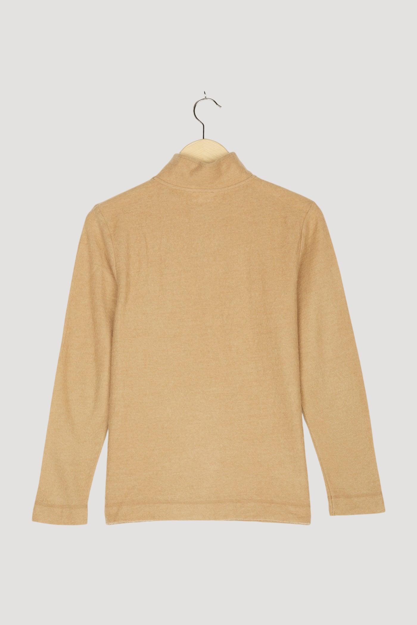 Secondhand Leichter Wollfleece Troyer aus reiner Bio-Merinowolle