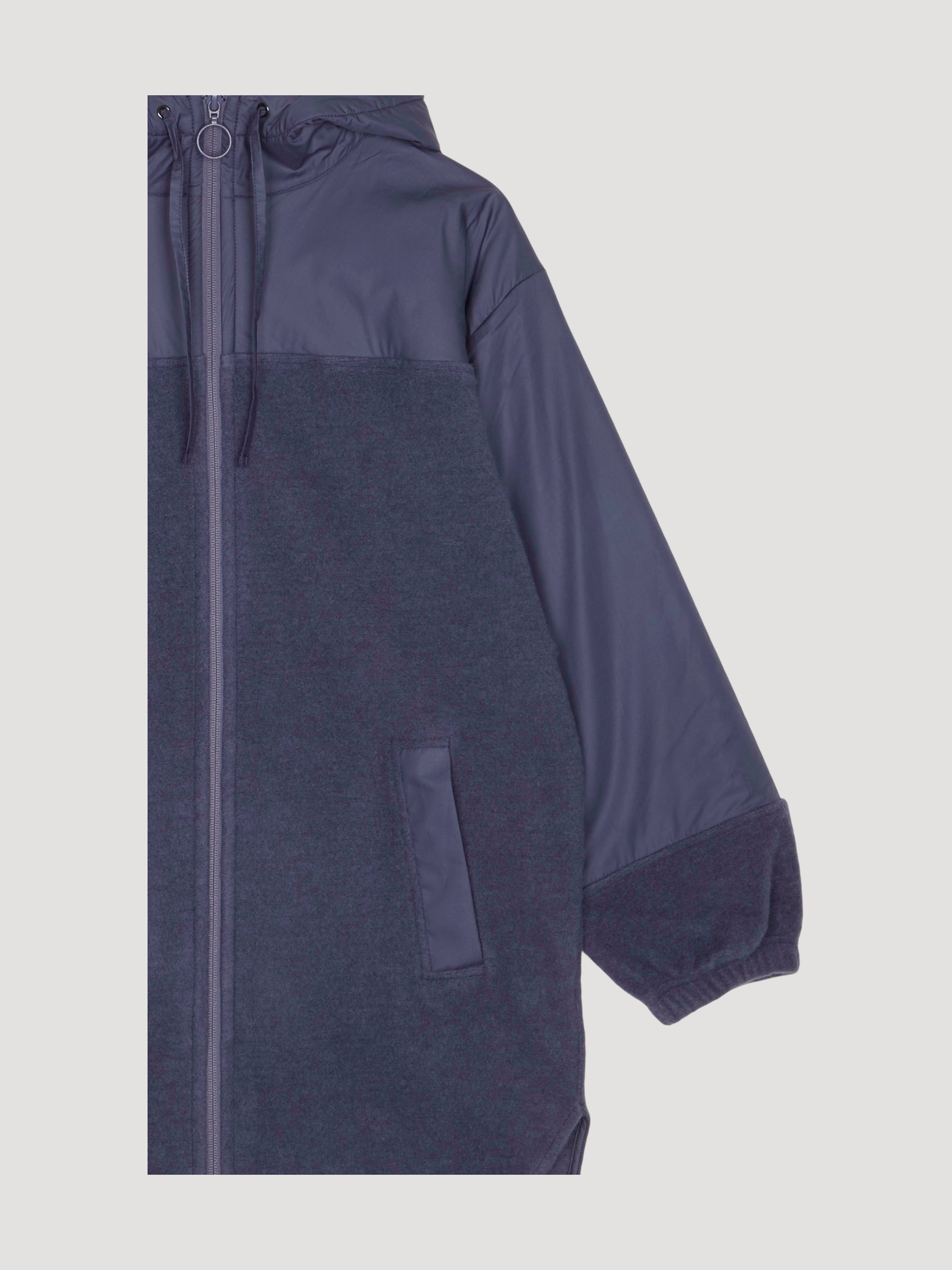 Secondhand Wollfleece Mantel Relaxed aus Bio-Merinowolle mit Bio-Baumwolle