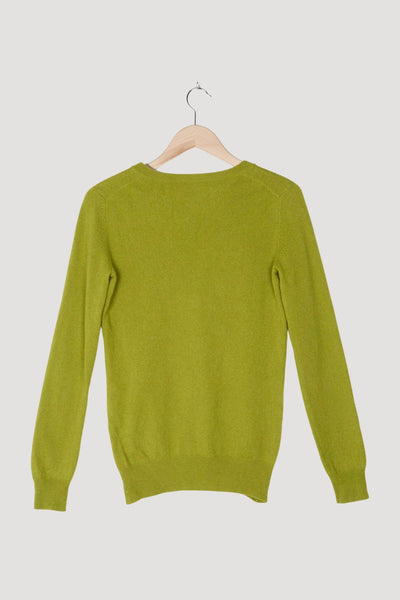 Secondhand Pullover aus reiner Schurwolle mit Kaschmir