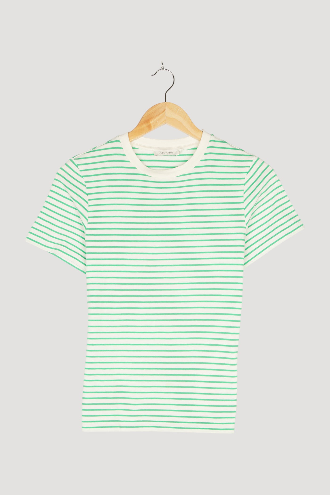 Secondhand Kurzarm-Ringelshirt aus reiner Bio-Baumwolle