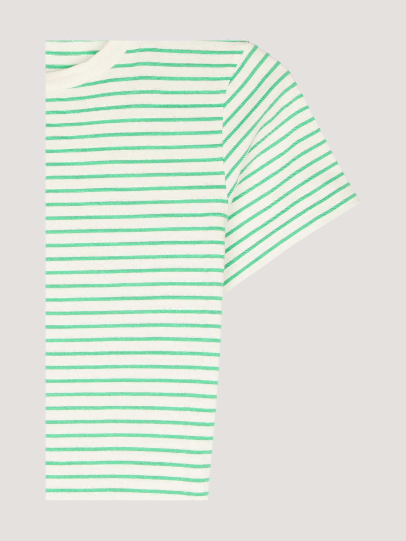 Secondhand Kurzarm-Ringelshirt aus reiner Bio-Baumwolle